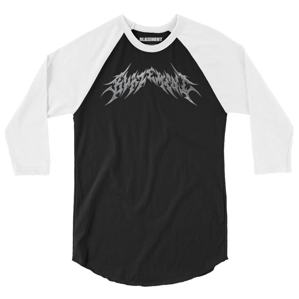 BLAZEMENT Metal Rise Up 3/4 Sleeve Raglan Shirt