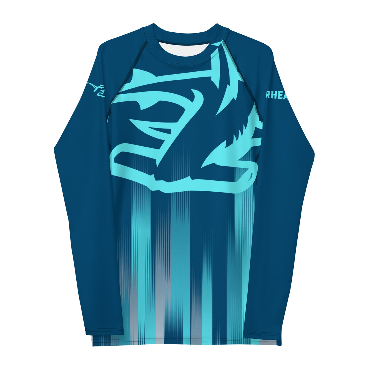 BZM HAMMERHEADS™ TRIDENT BLUE MEN'S RASH GUARD