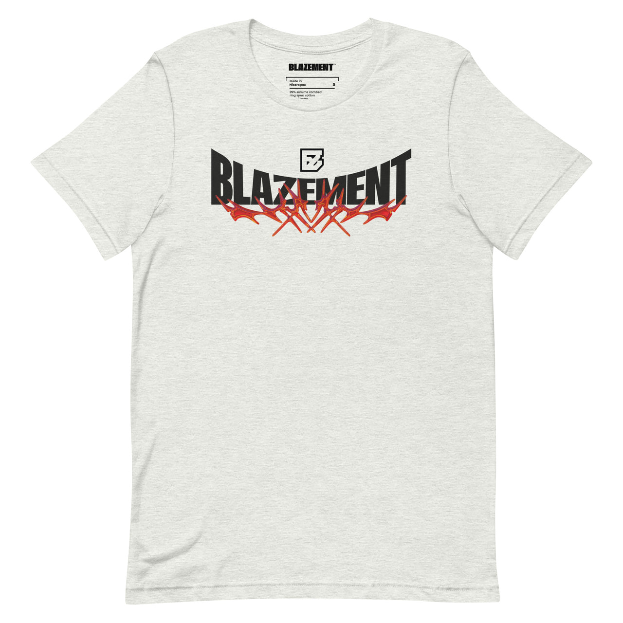 BLAZEMENT Kaiju Red Logo Ash T-Shirt