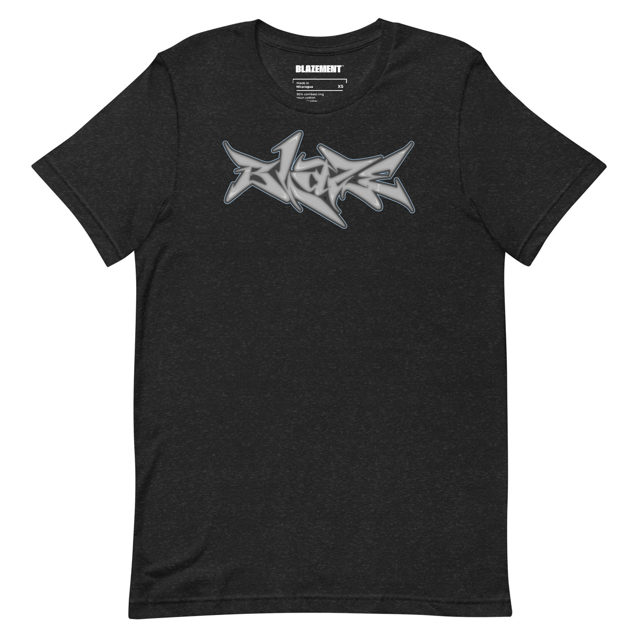 BLAZEMENT METAL BLAZE ICONIC BLACK HEATHER T-SHIRT