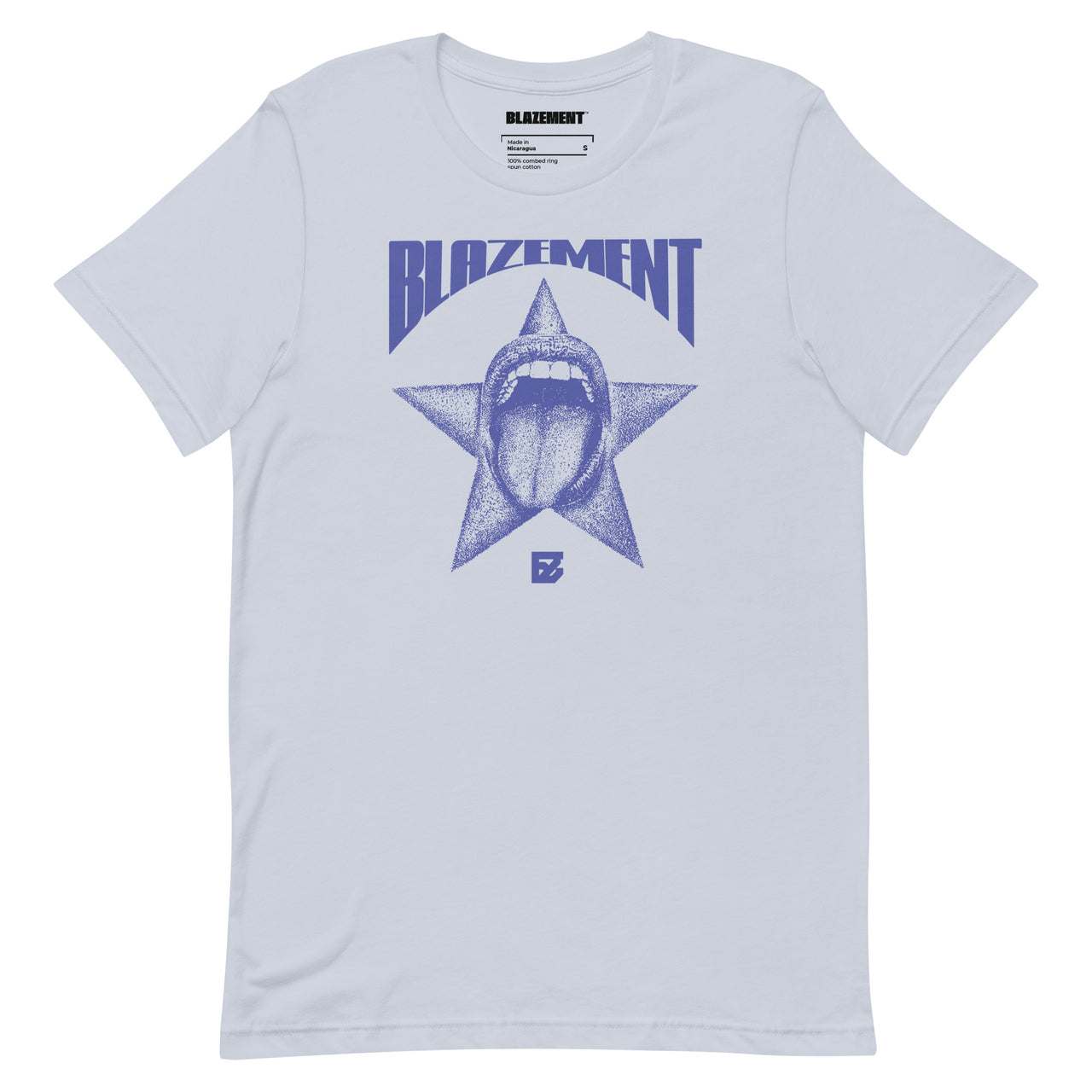 BLAZEMENT ROCKSTAR LIFE LIGHT BLUE T-SHIRT