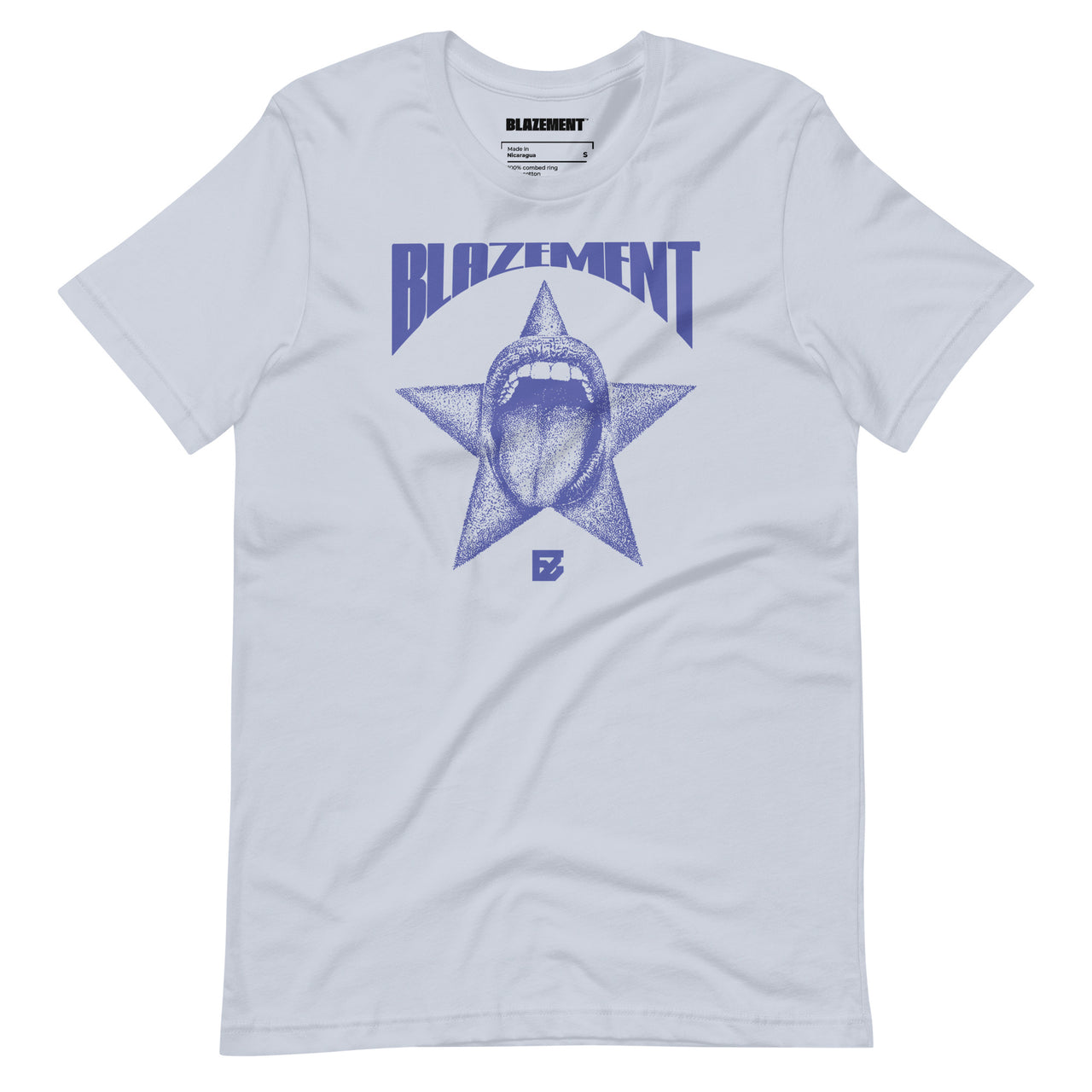 BLAZEMENT ROCKSTAR LIFE LIGHT BLUE T-SHIRT