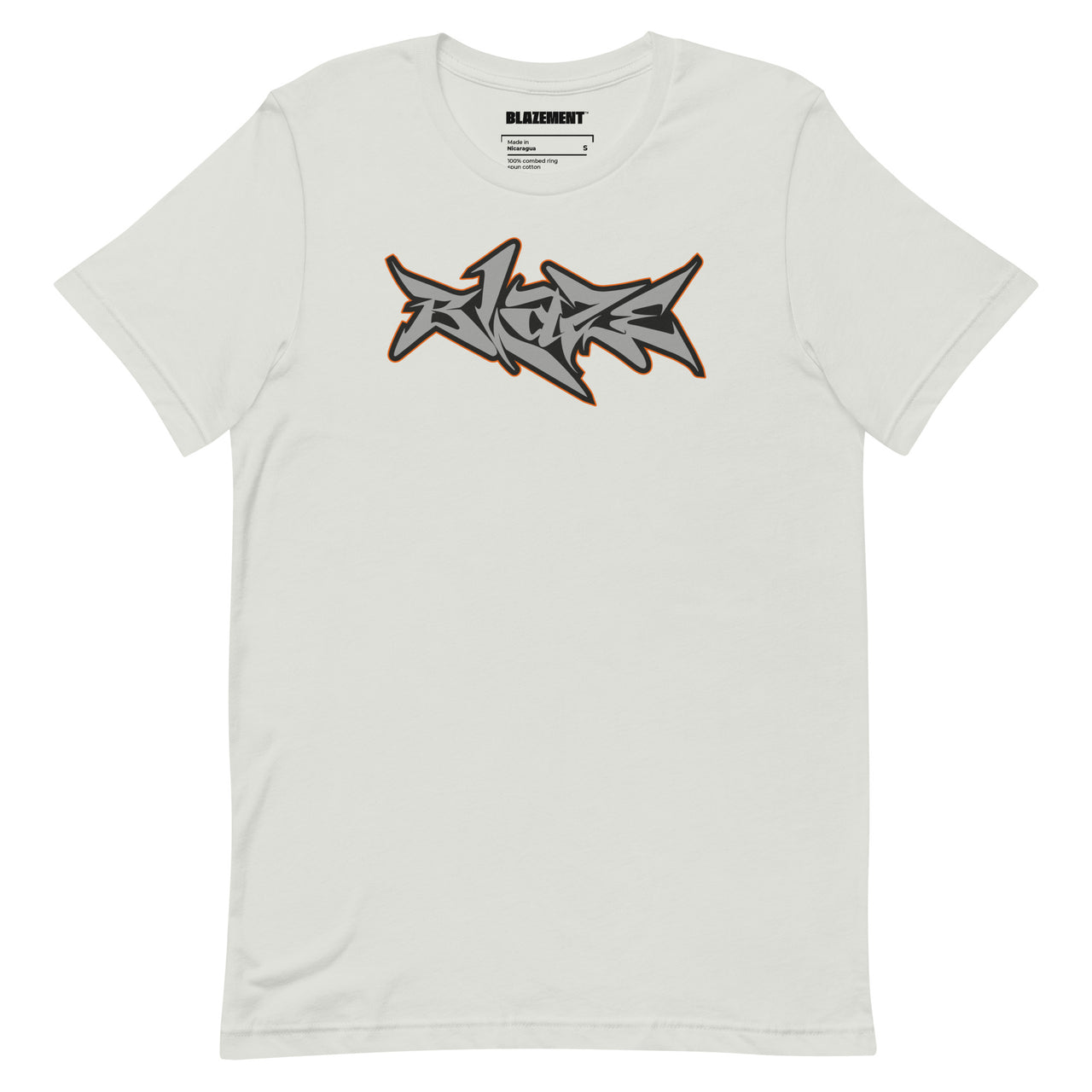 BLAZEMENT METAL BLAZE ICONIC SILVER T-SHIRT